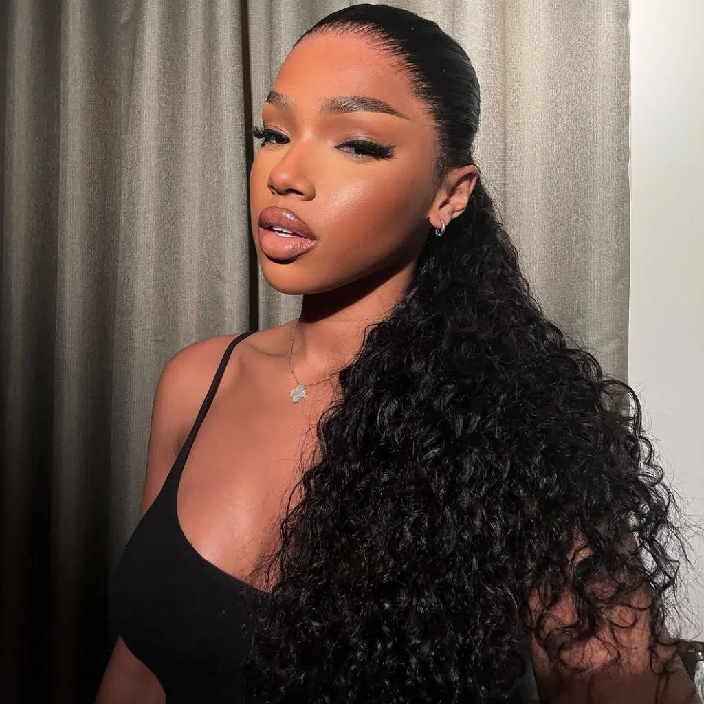Fleeky Hair 10A Brazilian Water Wave 3 Bundles With Lace Frontal Deal