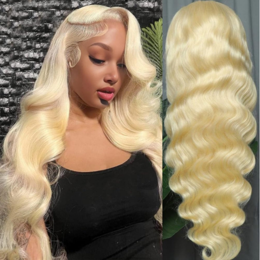 10A Brazilian Blonde 613 Body Wave 13x4 Lace Frontal wig 13x6