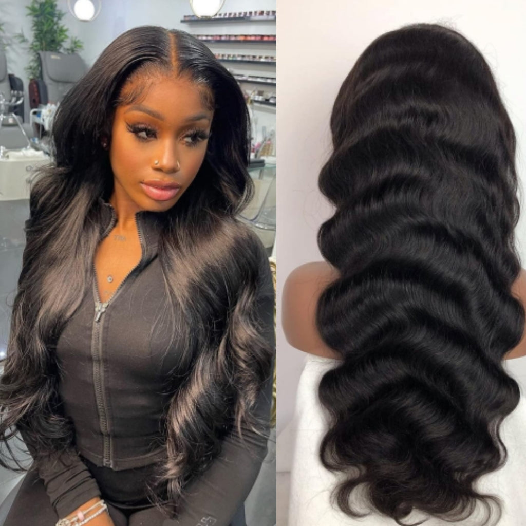 10A Brazilian Body Wave Lace Front Wig Preplucked Human Hair Wigs