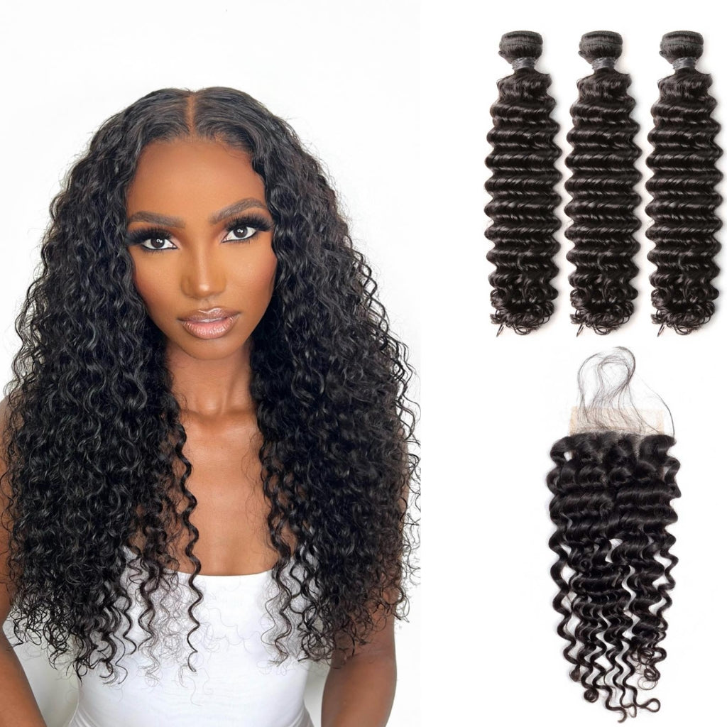 10A-Brazilian-deep-wave-curly-hair-3-bundles-with-LACE-closure-cheap-human-hair-and-4x4-HD-lace-closure-HAIR-BUNDLES-DEAL-ON-SALE-WETANDWAVE-Transparentlace-Hairextension