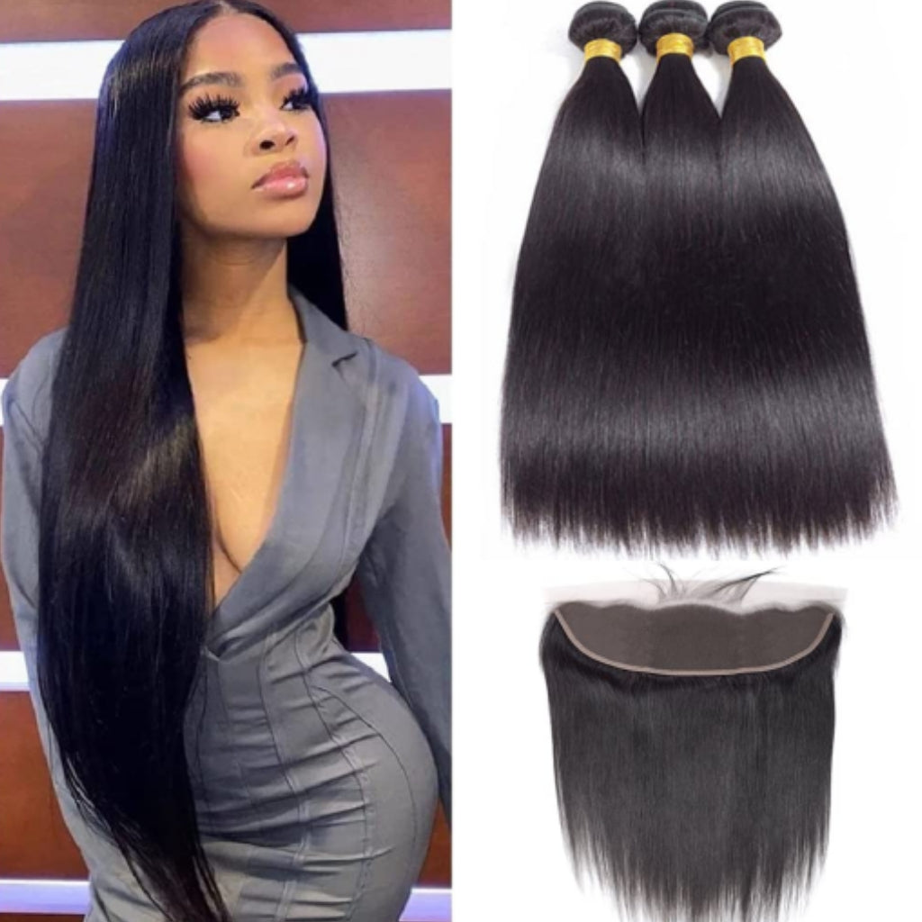 10A-Brazilian-straight-virgin-human-hair-bundles-with-frontal-unprocessed-human-hair-weaves-with-lace-frontal-HAIR-Hair-extension