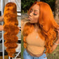 10A-Orange-Ginger-Color-Body-Wave-13x4-Lace-Front-Wig-Colored-Human-Hair-Wigs-for-Black-Women-Transparent-Lace-4x4-5x5-Lace-closure-Wig-Fall-Hair-350-Color-Wig-with-Baby-Hair-black-friday-wigs-on-sale-on-hand