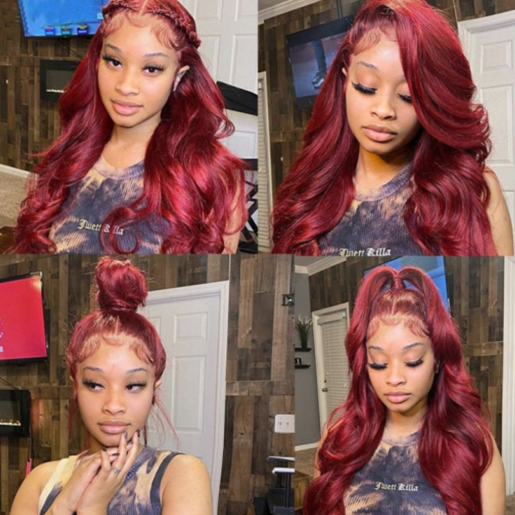 Burgundy-Lace-Front-Wigs-Human-Hair-99j-Colored-Lace-Front-Wig-Body-Wave-13x4-Lace-Front-Wig-180%-Density-Glueless-Human-Hair-Wigs-Pre-Plucked-Hairline-with-Baby-Hair-For-women-for-girls-for-black-women