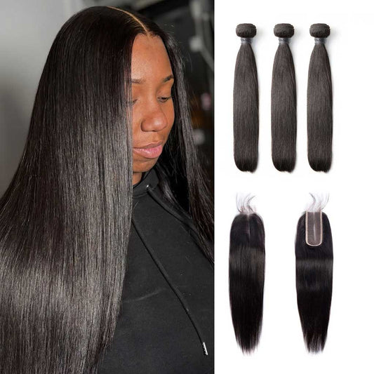 Fleeky-straight-hair-weave-bundles-with-2x6-hd-lace-closure-full-and-thick-human-hair