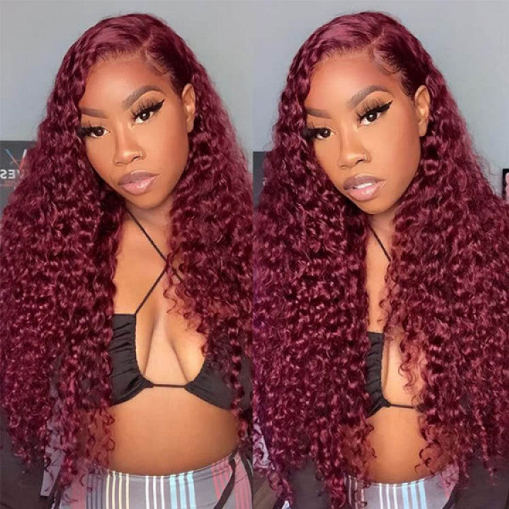 burgundy-deep-wave-wig-preplucked-lace-front-wig-lace-closure-wig-99J-hair-human-hair-wigs