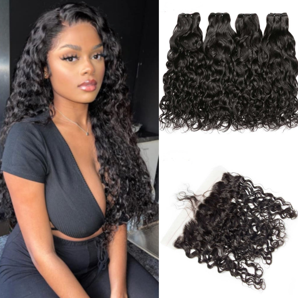 water-wave-4-bundles-with-lace-frontal-deal-wet-and-wavy-hair-unprocessed-human-hair