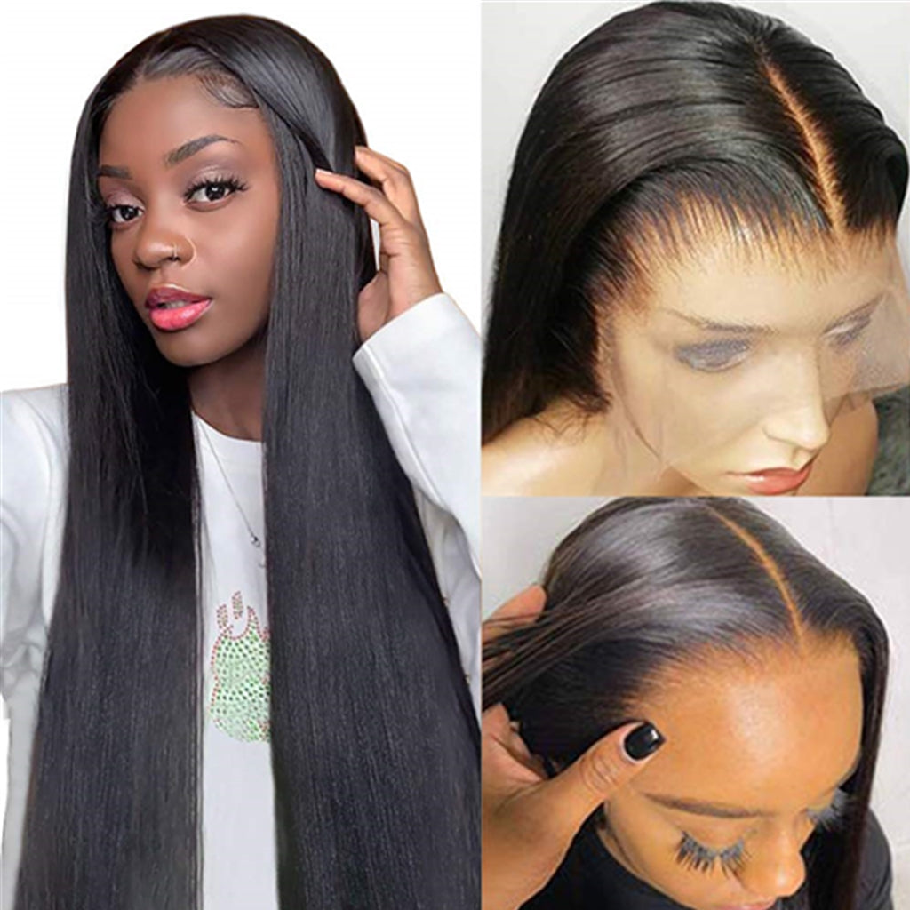 Fleekyhair-Transparent-Lace-Front-Wigs-Human-Hair-150%-Density-Pre-Plucked-with-Baby-Hair-Brazilian-Straight-13x6-Lace-Frontal-Wigs-Human-Hair-for-Black-Women-Natural-Color