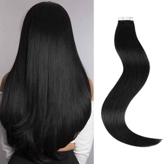 Black-Tape-in-Hair-Extensions-Human-Hair-Invisible-Straight-Hair-extensions-Real-Human-Hair-Tape-in-50g-20pcs-jet-Black-#1