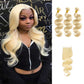 Blonde-613-human-hair-bundles-with-lace-closure-brazilian-body-wave