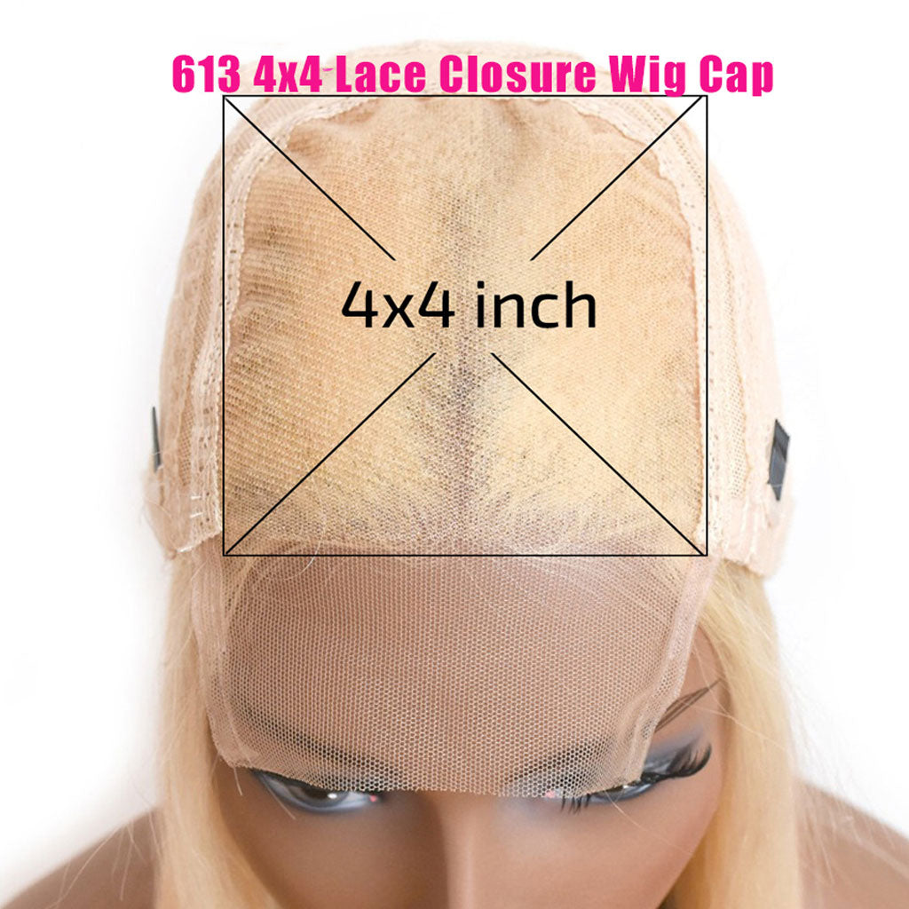 Blonde-Bob-Wig-4x4-Lace-Closure-Wig-613-Short-Bob-wig-10A-613-Blonde-Bob-Wig-Human-Hair-613-Straight-Short-Bob-Wigs-Free-Part-13x4-Lace-Front-Bob-Wig-Brazilian-Virgin-Human-Hair-Wigs-for-Black-Women-180%-Density-Straight-Bob-Wig-Pre-Plucked-with-Baby-Hair