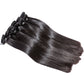 10A Brazilian Straight 4 Bundles With Lace Closure Deal