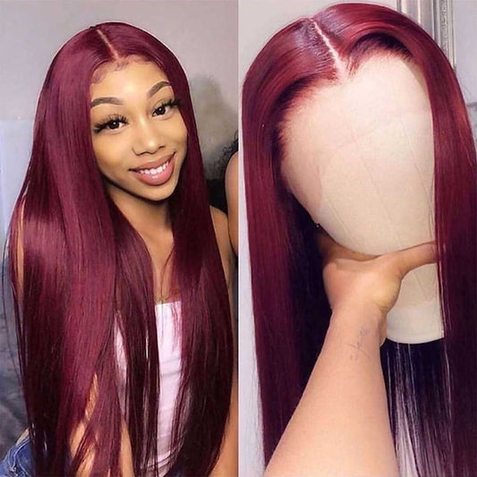 Fleeky Hair Straight 13x6 Lace Front Wig Transparent Lace Wig