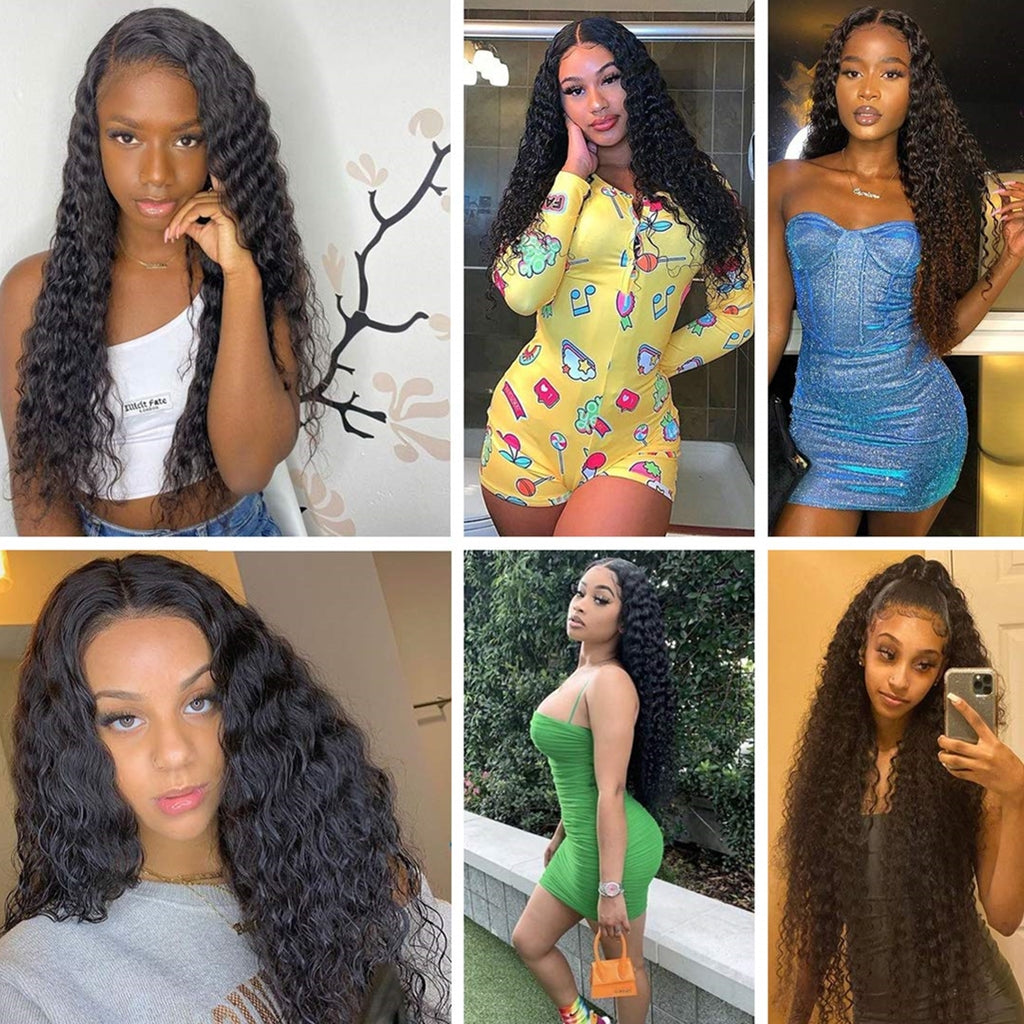 10A Brazilian Deep Wave Virgin Hair Lace Front Wig For Black Woman – Fleeky  Hair