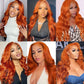 Ginger-lace-front-wig-for-black-women-preplucked-colored-frontal-wig-180%-density