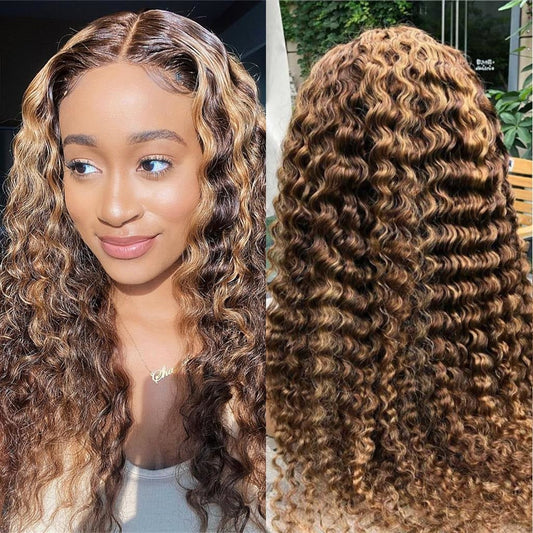 Highlight-Deep-Wave-Wigs-13x4-Lace-Front-wig-Human-Hair-Wigs-Honey-Blonde-Transparent-Frontal-Wig-fleekyhair