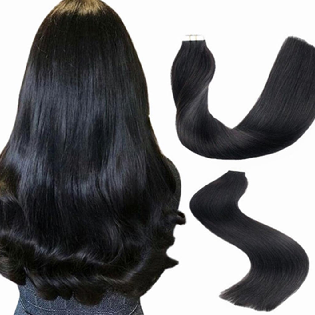 Straight-Tape-in-Hair-Extensions-for-Black-Women-Double-Sided-Weft-Long-Tape-ins-Human-Hair-Natural-Black-Color