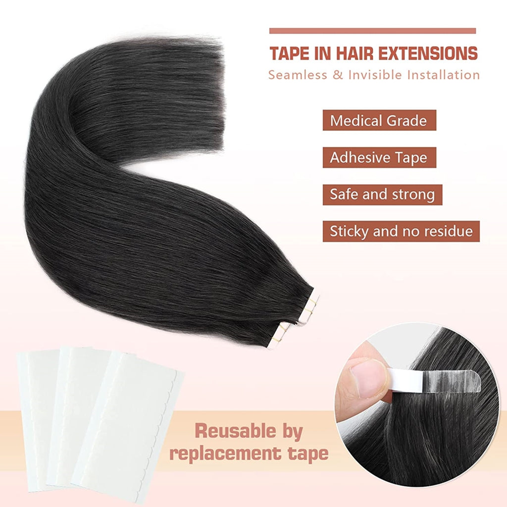 Tape-in-Hair-Extensions-Human-Hair-Invisible-Straight-Hair-extensions-Real-Human-Hair-Tape-in-1b-black