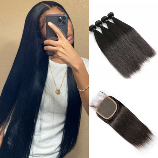 fleekyhair-10A-Brazilian-virgin-hair-straight-4-bundles-deal-human-hair-weaves-with-4x4-swiss-lace-closure