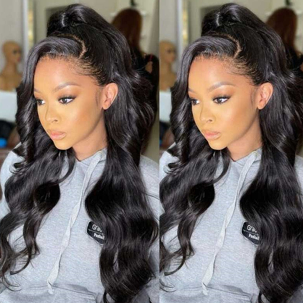 Brazilian Body Wave 360 Lace Frontal Wig Preplucked Human Hair