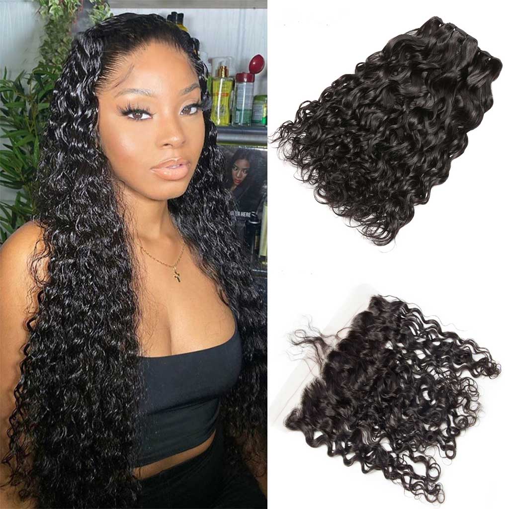 water-wave-bundles-with-lace-frontal-deal-wet-and-wavy-hair-100-virgin-human-hair